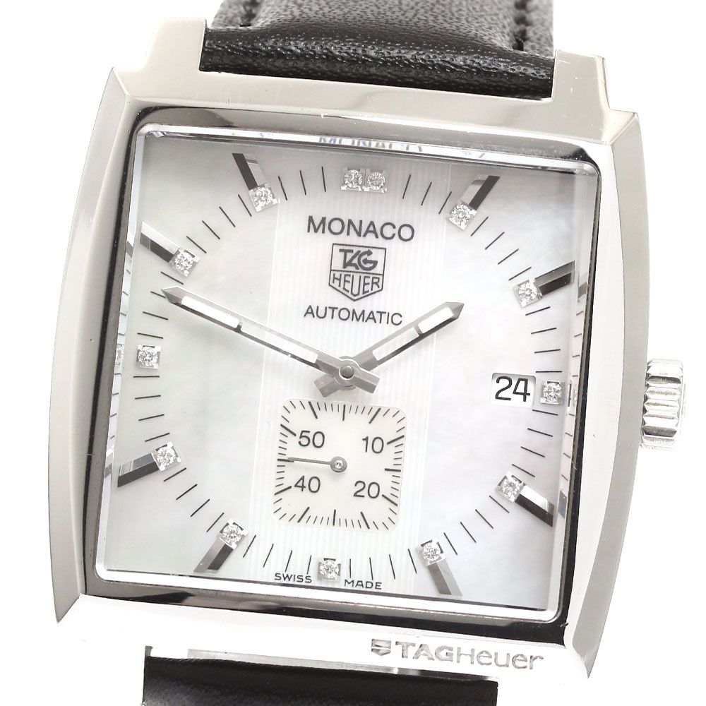 タグホイヤー TAG HEUER WW2113 モナコ デイト スモールセコンド 自動巻き メンズ_911639