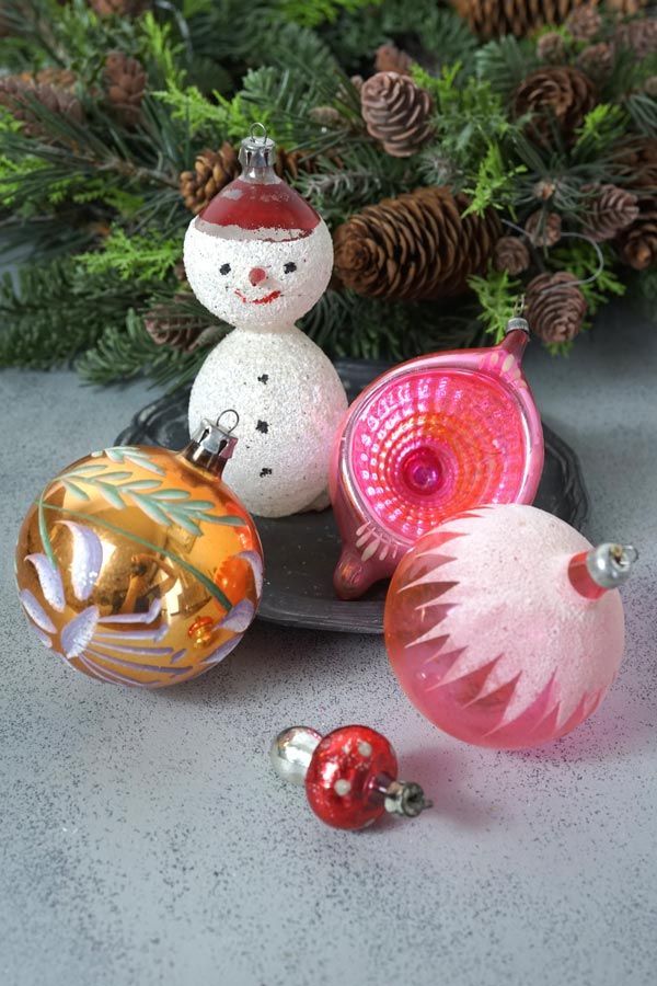 28 値下!!Poland製ガラス クリスマスオーナメント 26個セット 高級品