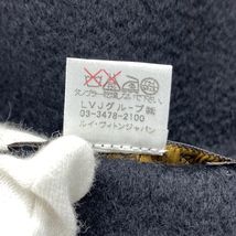 中古】LOUIS VUITTON ロゴカシミヤマフラー ルイヴィトン ブラック[19