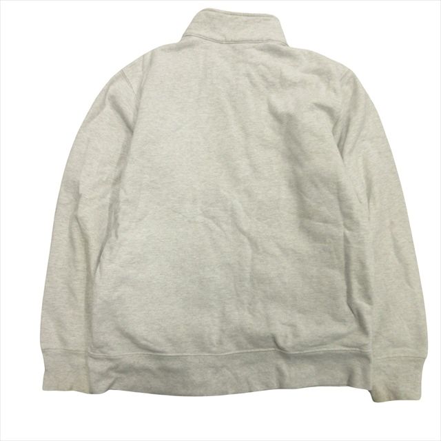 15aw シュプリーム SUPREME ハーフジップ プルオーバー Sup Half Zip Pullover スウェット シャツ ビッグ ロゴ  プリント L ライトグレー メンズ※ - メルカリ