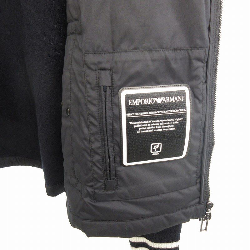 ジョルジオアルマーニ　ブルゾン　ネイビー　サイズ50 エンポリオアルマーニ EMPORIO ARMANI 中綿 ジャケット ブルゾン