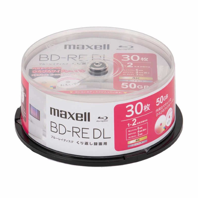 送料無料 ♥ 未開梱 マクセル 録画用ブルーレイディスク BD-RE DL 30枚入り maxell 30枚 | 50GB | インクジェットプリンター対応 BEV50WPH.30SP