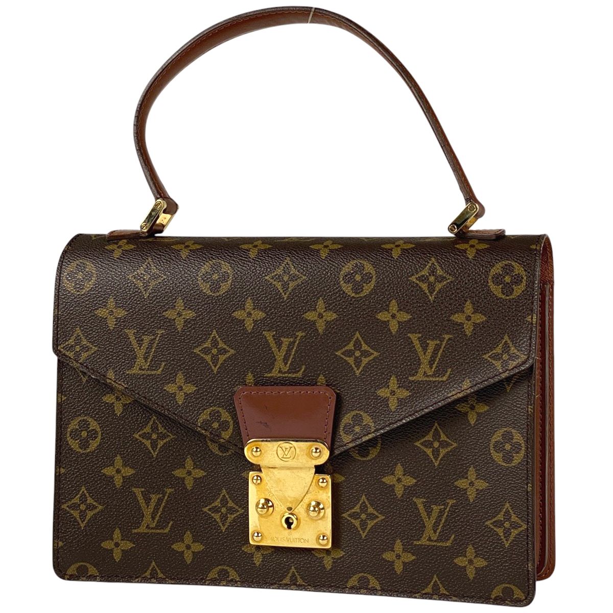 ルイ ヴィトン Louis Vuitton コンコルド 手提げ ハンドバッグ モノグラム ブラウン M51190 レディース