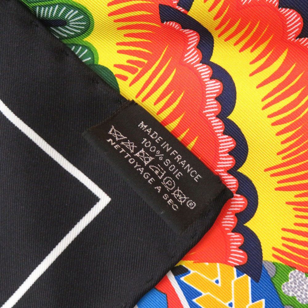 未使用品 エルメス カレ90 DUO COSMIQUE デュオ コスミック シルク