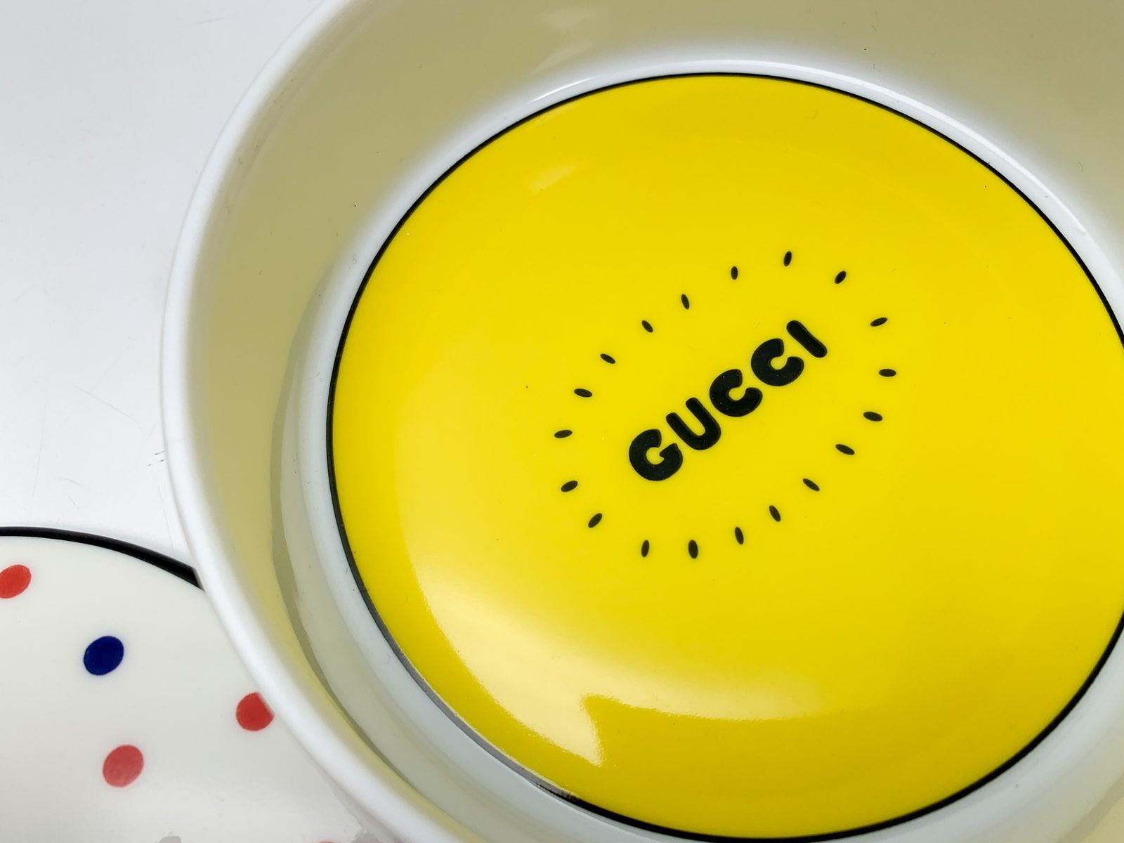 GUCCI ディズニー　ジノリコラボ　小物入れ GUCCI グッチ × DISNEY ディズニー リチャードジノリ製 ドット