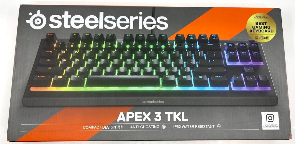 PC 周辺機器STEELSERIESゲーミング キーボード APEX 3 TKL 【中古】 【未開封品】 【24-20240614-A337】 【併売商品】