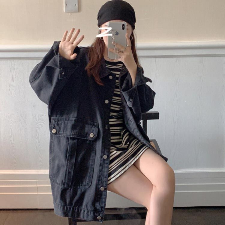 【美品♡】シェイプ オーバー Gジャン デニム ジャケット M 春 アウター JOSE MOON デニムジャケット gジャン OVER DENIM JACKET