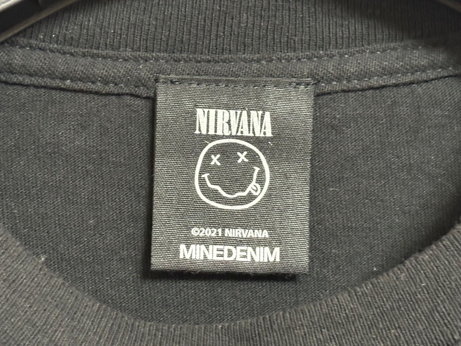 正規品が激安通販 希少 MINEDENIM NIRVANA Tシャツ ブラック サイズXL