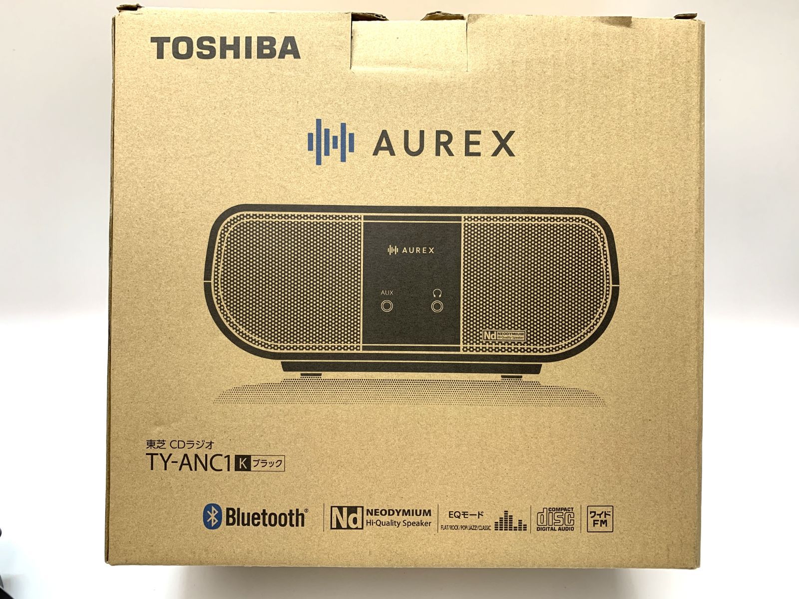 美品 東芝 CDラジオ AUREX TY-ANC1 CDラジオ Bluetooth 2023年製