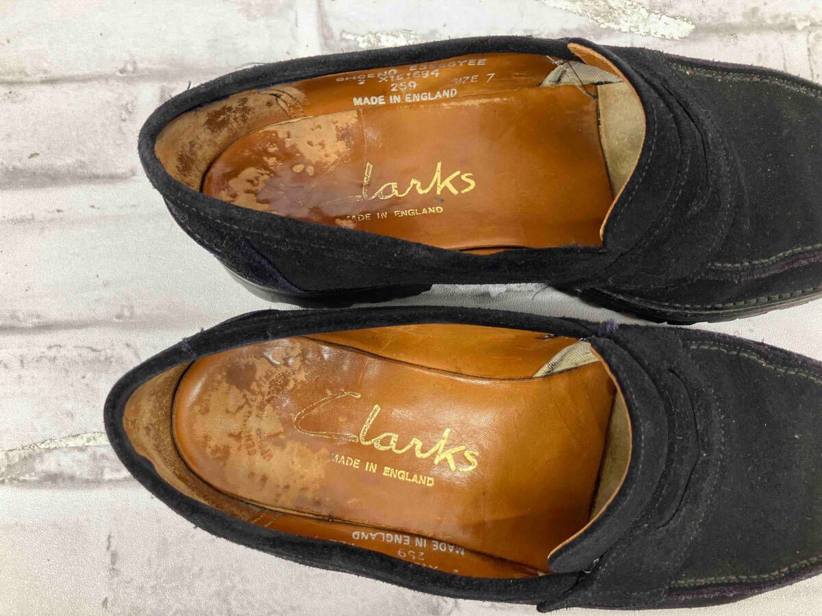 90s CLARKS クラークス コインローファー 259 ブラック