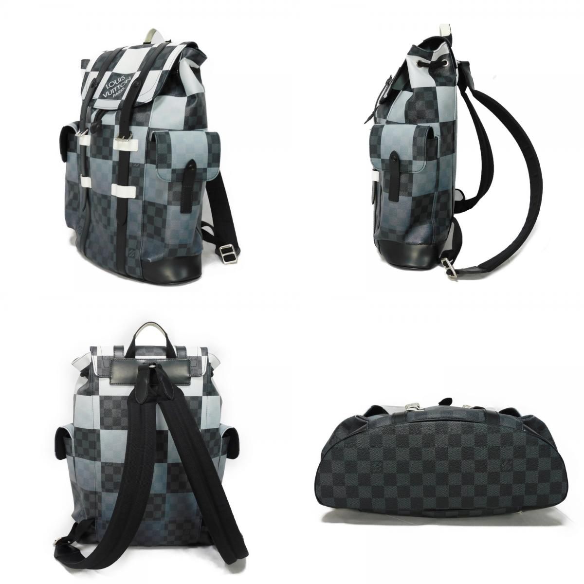 LOUIS VUITTON ルイ・ヴィトン クリストファー PM ロゴ ノワール 