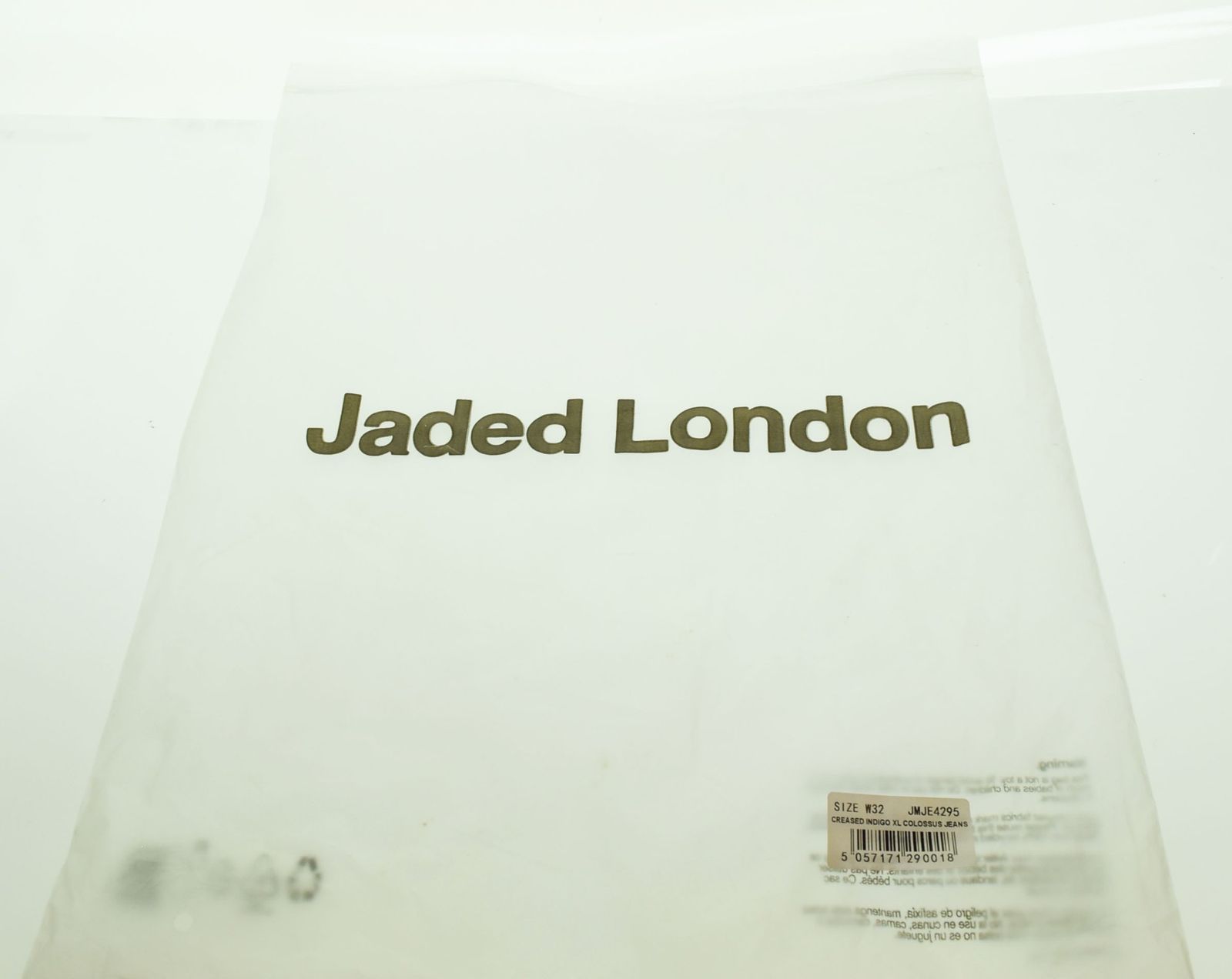ジェイデッドロンドン JADED LONDON Creased Indigo Colossus Jeans 