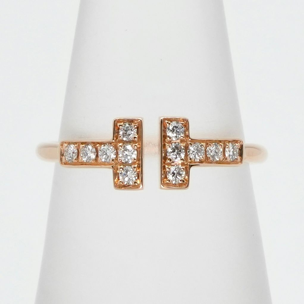 ティファニー TIFFANY&Co. ダイヤモンド ワイヤー リング T