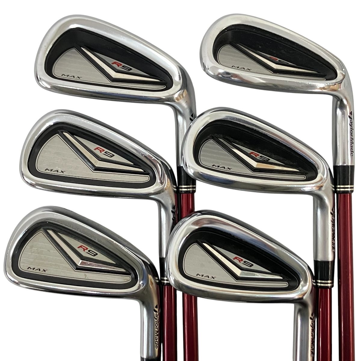 TaylorMade テーラーメイド R9 MAX | 5~9.P アイアン6本セット 純正カーボンシャフト Motore 55 Fujikura N10407121