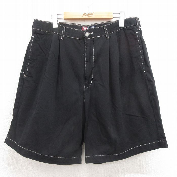 90s ラルフローレン　レア　ブラック　カーゴショーツ L 古着　黒　ショーパン Ralph Lauren ラルフローレン カーゴショートパンツ ショーツ