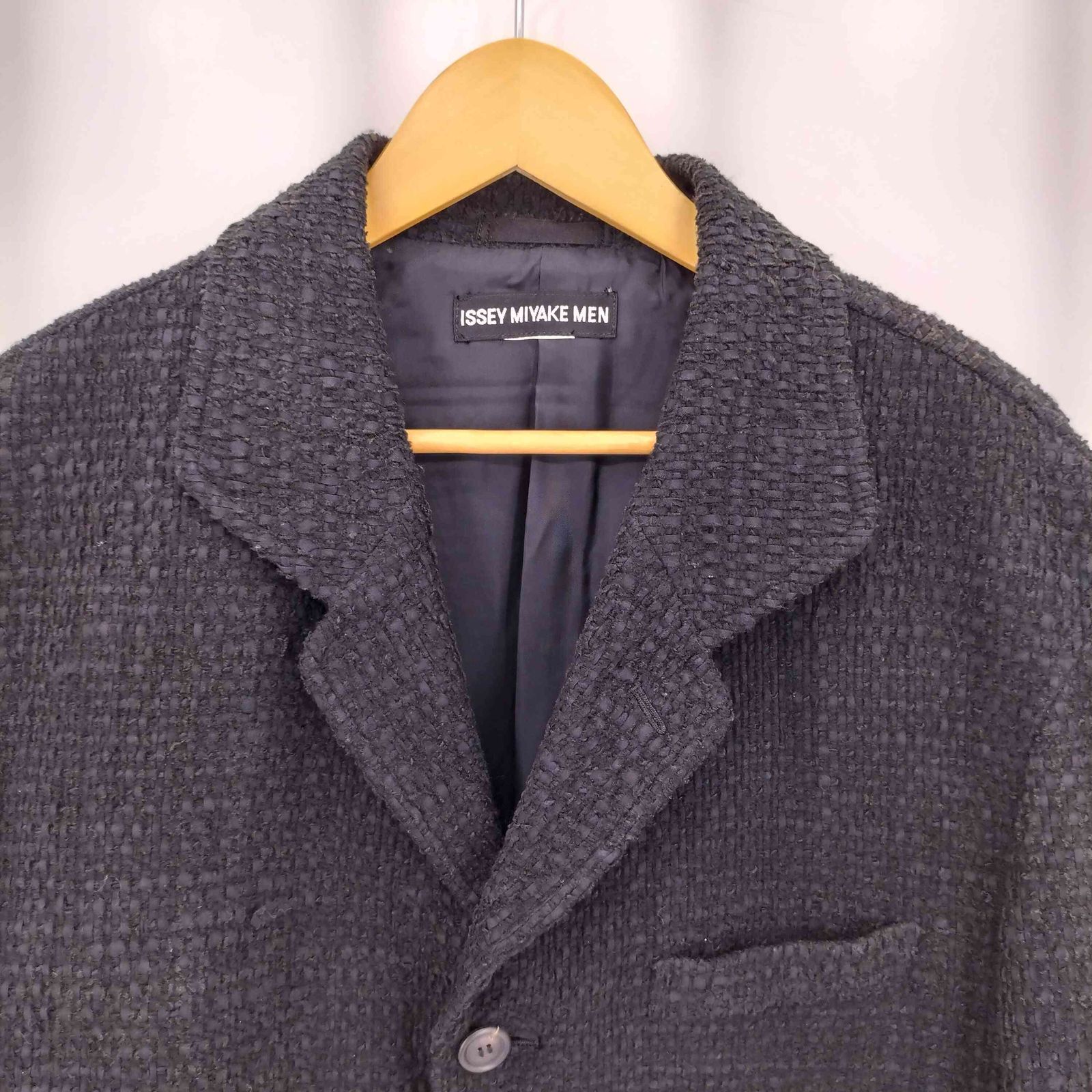 イッセイミヤケメン ISSEY MIYAKE MEN 00-10s 黒タグ 裂織 3B