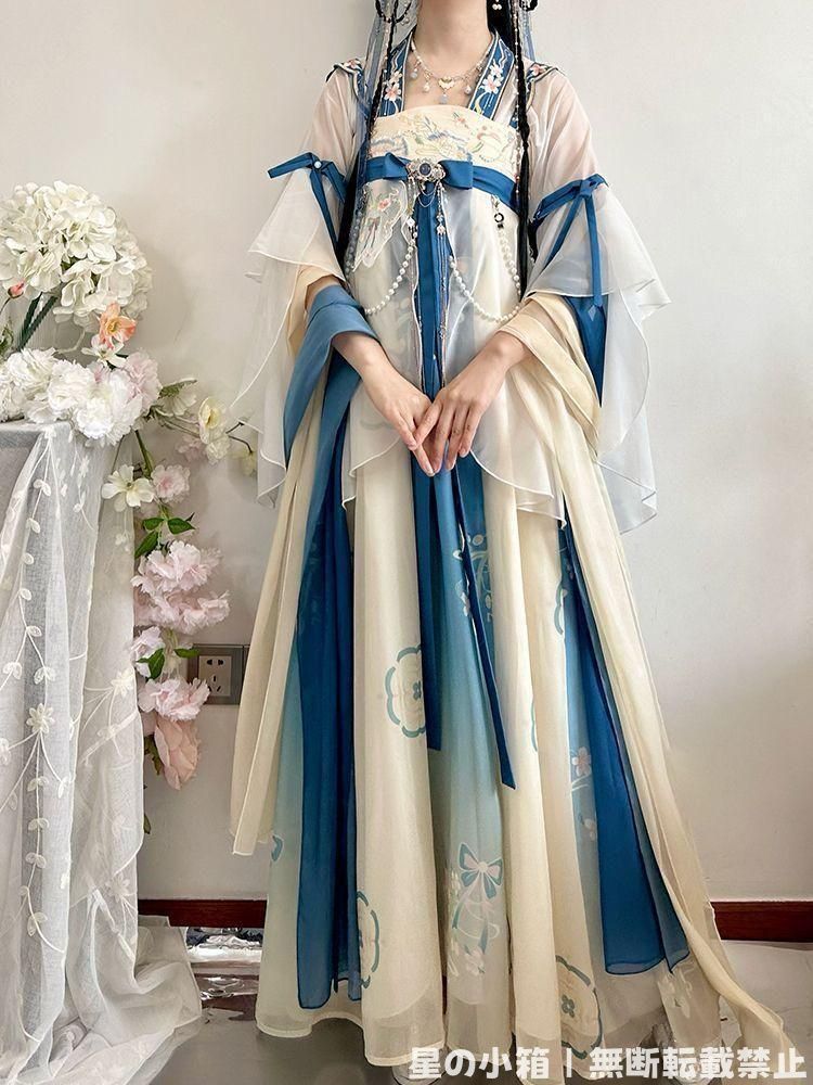 2025新作☆大人気！ 2025 豪華刺繍 漢服 かんふく 古風衣装 レトロ風 中華ロリータ コスプレ ワンピース 唐装 仙女服 中華風 美しい刺繍 撮影会 舞台演出 推し活 ハロウィン 仮装 HF-3