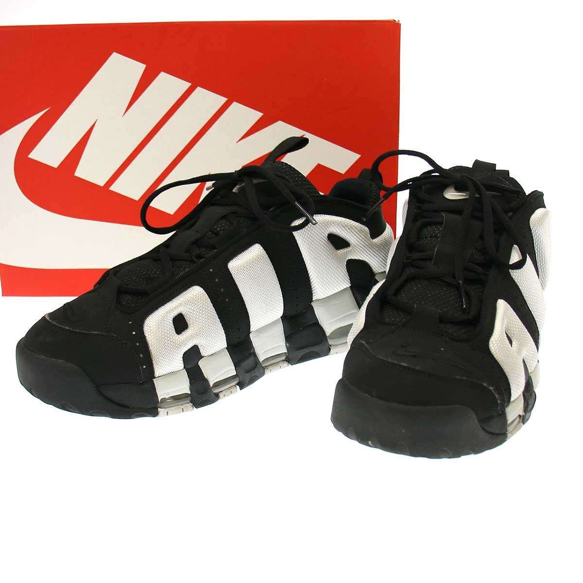 NIKE ナイキ AIR MORE UPTEMPO LOW BLACK/PHOTON DUST スニーカー 