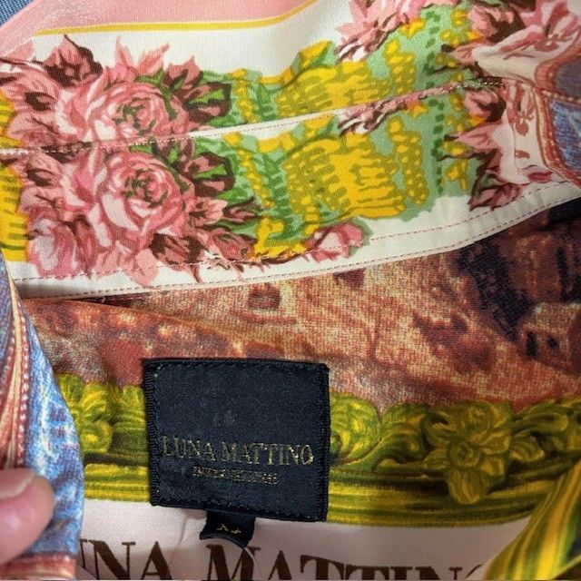 MATTINO LUNA 長袖シャツ ルナマティーノ 総柄 極美品 高級感 - 宮殿
