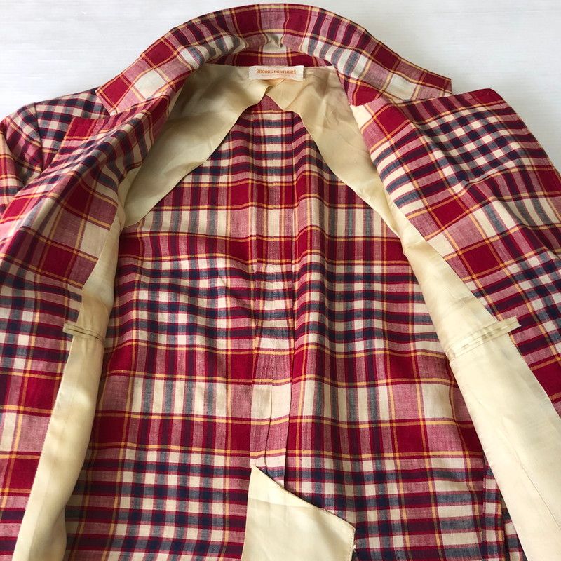 中古品】Brooks Brothers ブルックスブラザーズ MADRAS CHECK JACKET