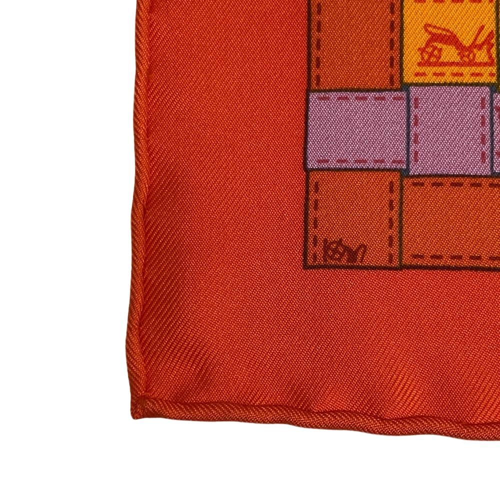 HERMES/エルメス カレ90 BOLDUC AU CARRE ボルデュックチェック シルク