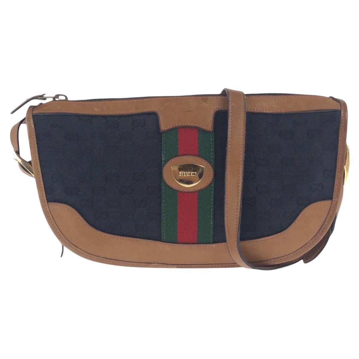 美品オールドグッチ GUCCI レザー ダークブラウン シェリーライン 楽天市場】【バッグ】GUCCI グッチ オールドグッチ GGプラス