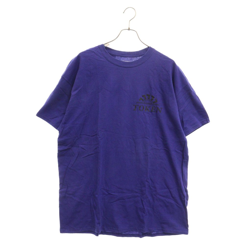 Chocolate Jesus (チョコレートジーザス) TOKEN Sum Raw Tee ロゴプリント半袖Tシャツ ブルー