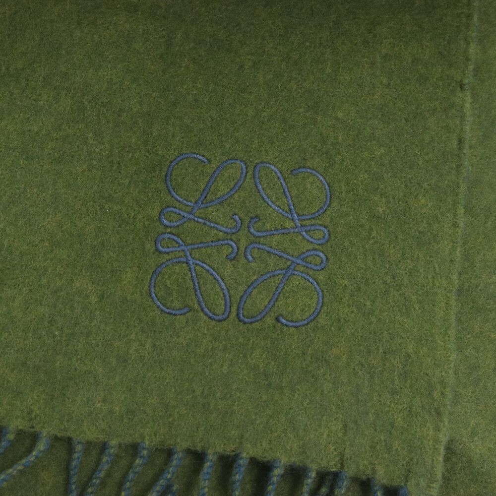 LOEWE (ロエベ) Bicolor Scarf In Wool And Cashmere 0010793685 バイ