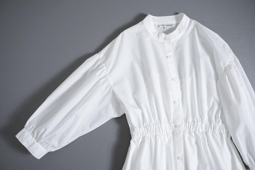 NARACAMICIE バンドカラーワンピース