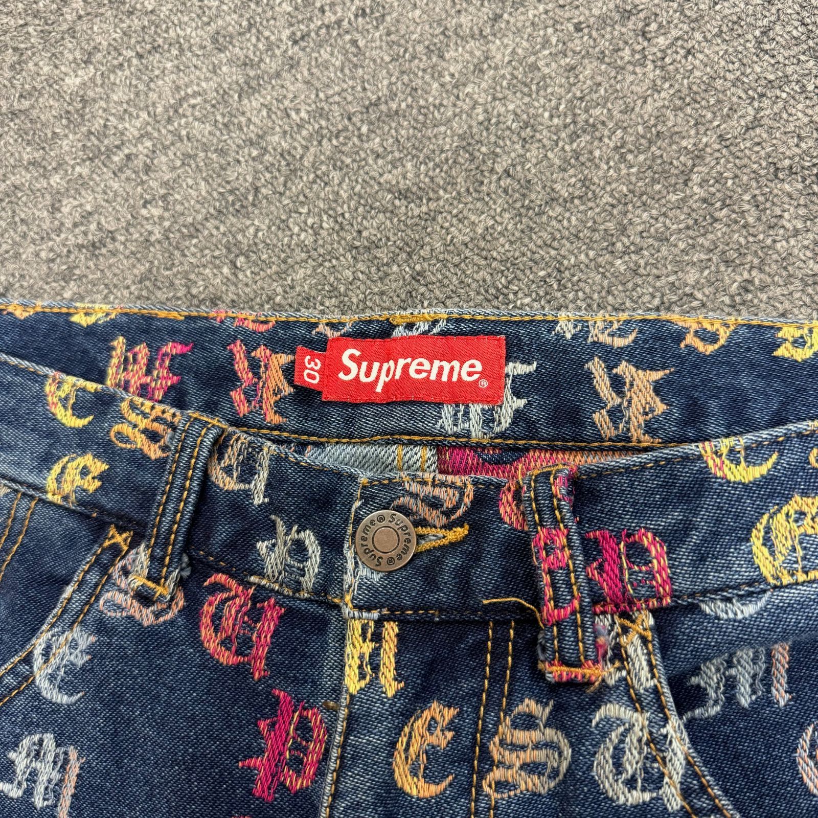 Supreme Gradient Jacquard Denim Short グラディエント ジャガード