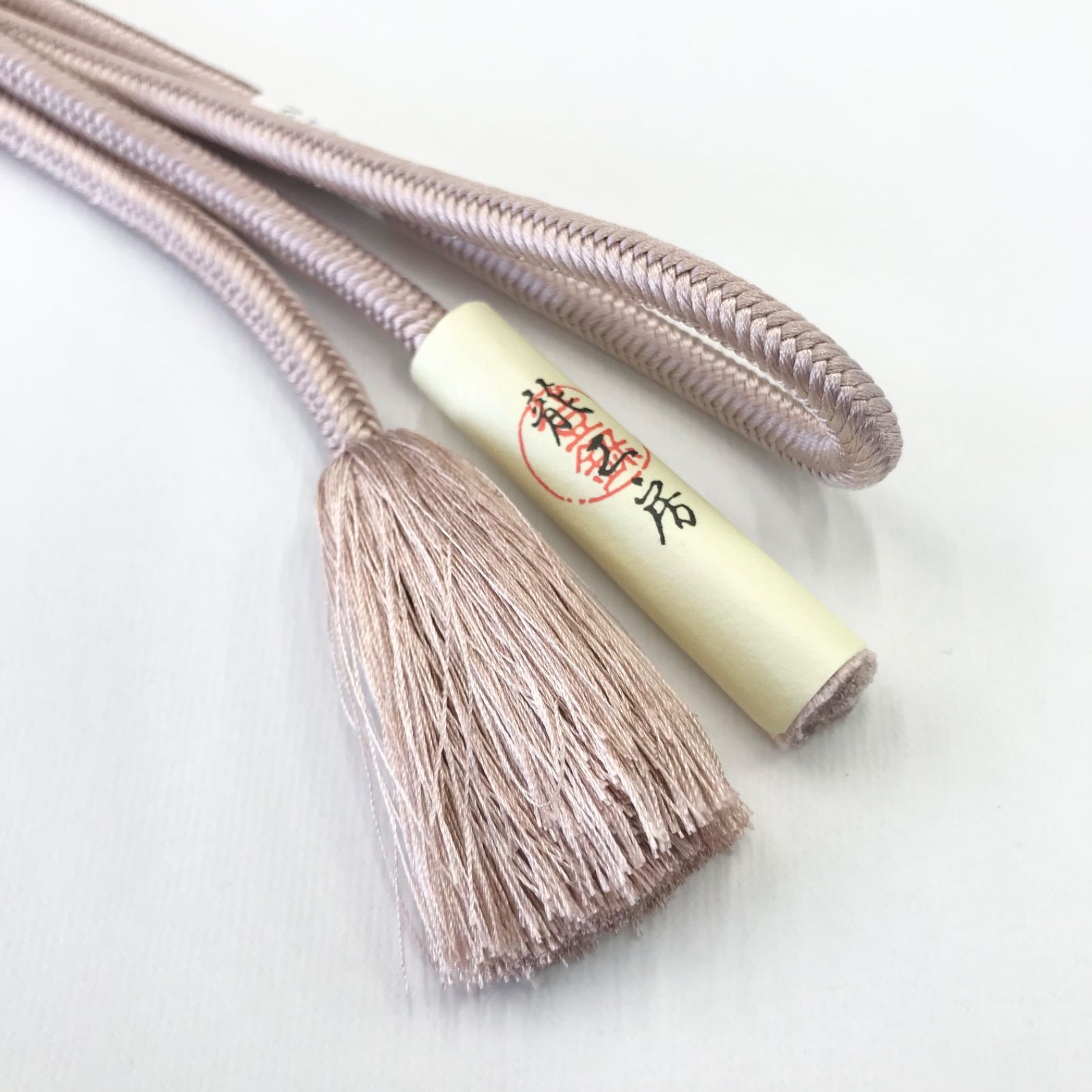 帯締 細洋角組 無地 美しいキモノ2024夏号P130掲載 龍工房謹製 奈良組  