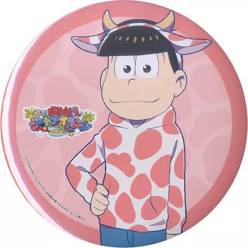 中古】バッジ・ピンズ(キャラクター) おそ松 しま松 特製BIG缶