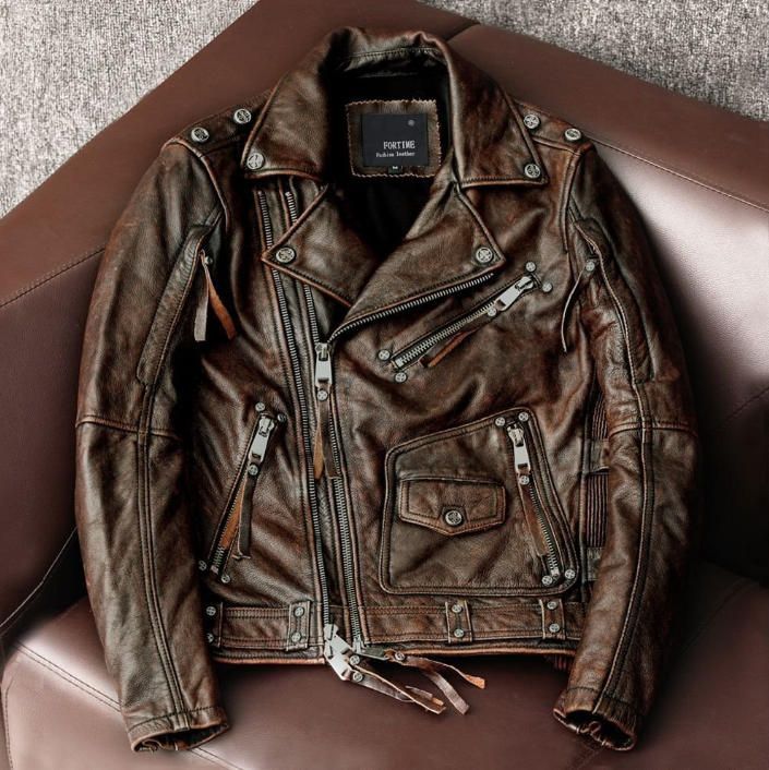 稀少 レザージャケット 牛革 カウハイド 革ジャン シングルライダース メンズファッション バイク アメカジ 国産革 本革 S～6XL