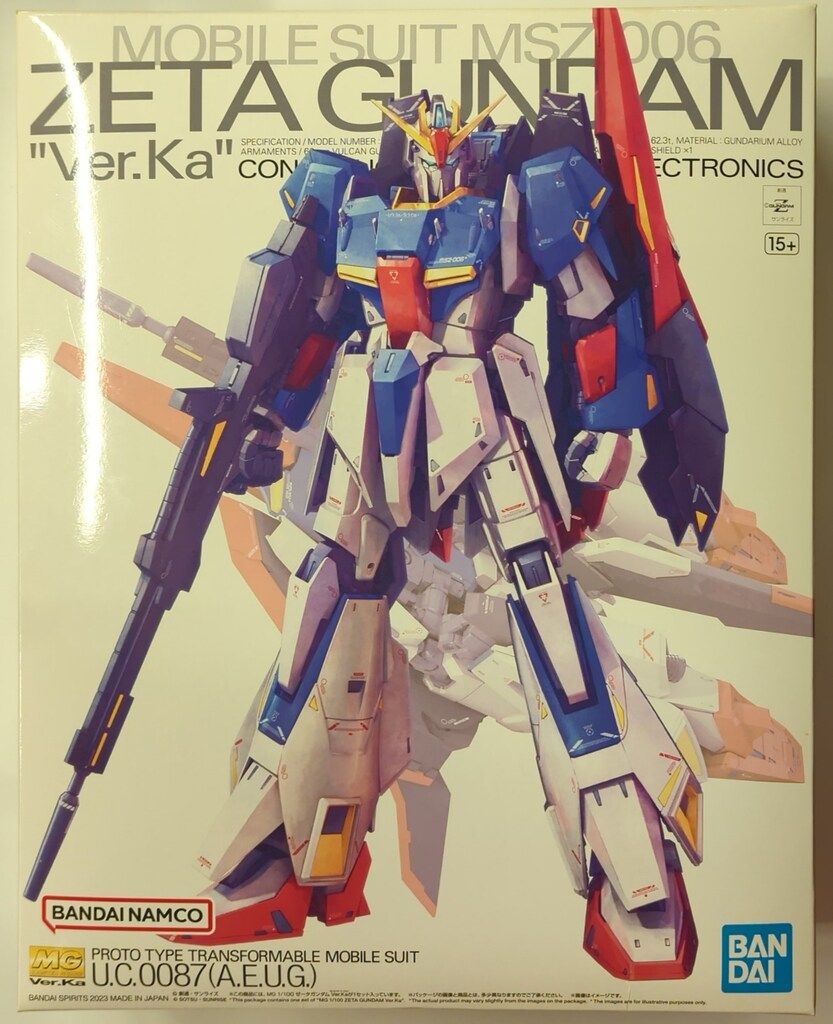 BANDAI SPIRITS MG 1/100 ゼータガンダム Ver.Ka Amazon.com: ZZ Gundam (Ver.Ka) ZZ Gundam, Bandai MG 1/100