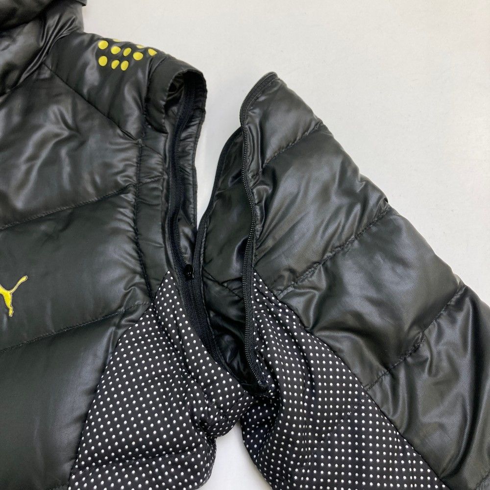 サイズ：M PUMA GOLF プーマゴルフ 2WAY ダウンジャケット ドット柄