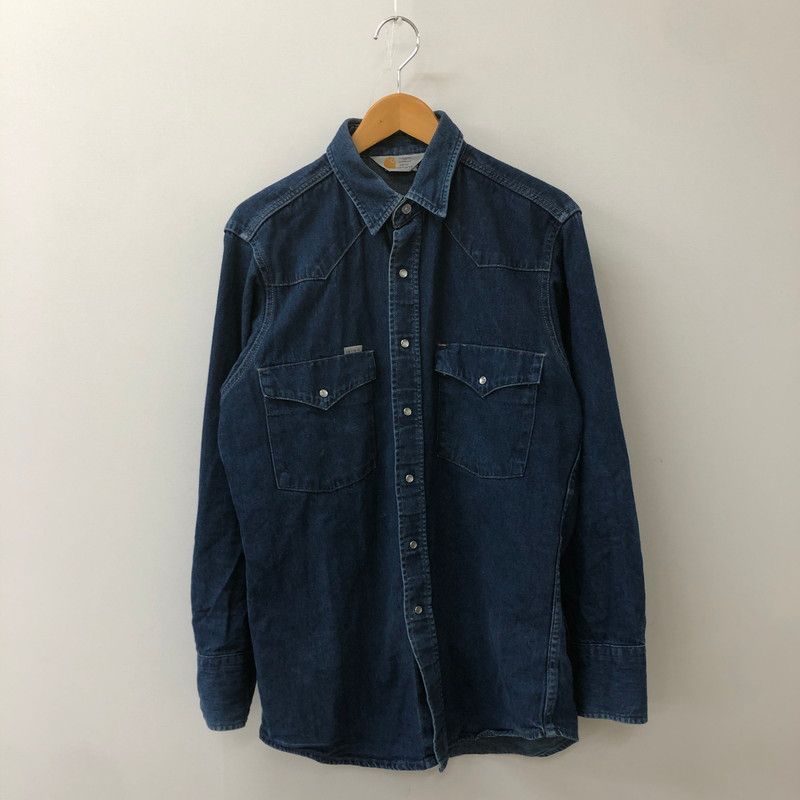 Carhartt カーハート L|S DENIM WESTERN SHIRT ロングスリーブ デニムウエスタンシャツ 長袖 トップス 145-250419-kk-16-tei