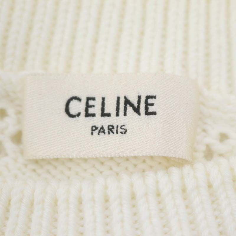 セリーヌ CELINE エディスリマン フリル 鍵編みニット