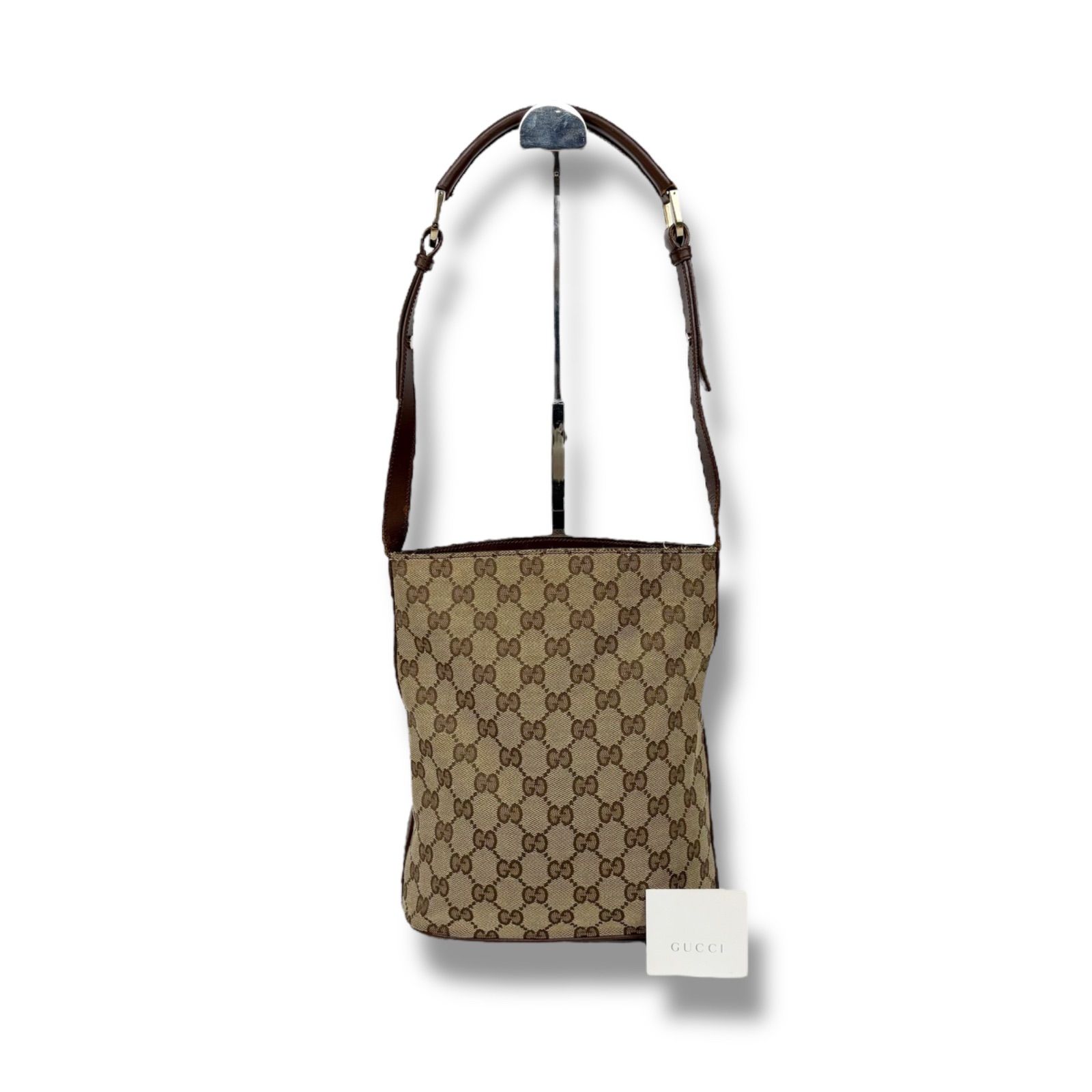 グッチ GUCCI バケツ型 ワンショルダーバッグ ハンドバッグ 肩掛け GG 