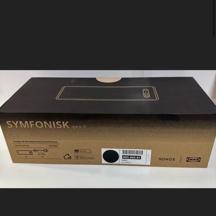 SYMFONISK シンフォニスク ブックシェルフ型WiFiスピーカー ブラック スマート|第2世代２台セット