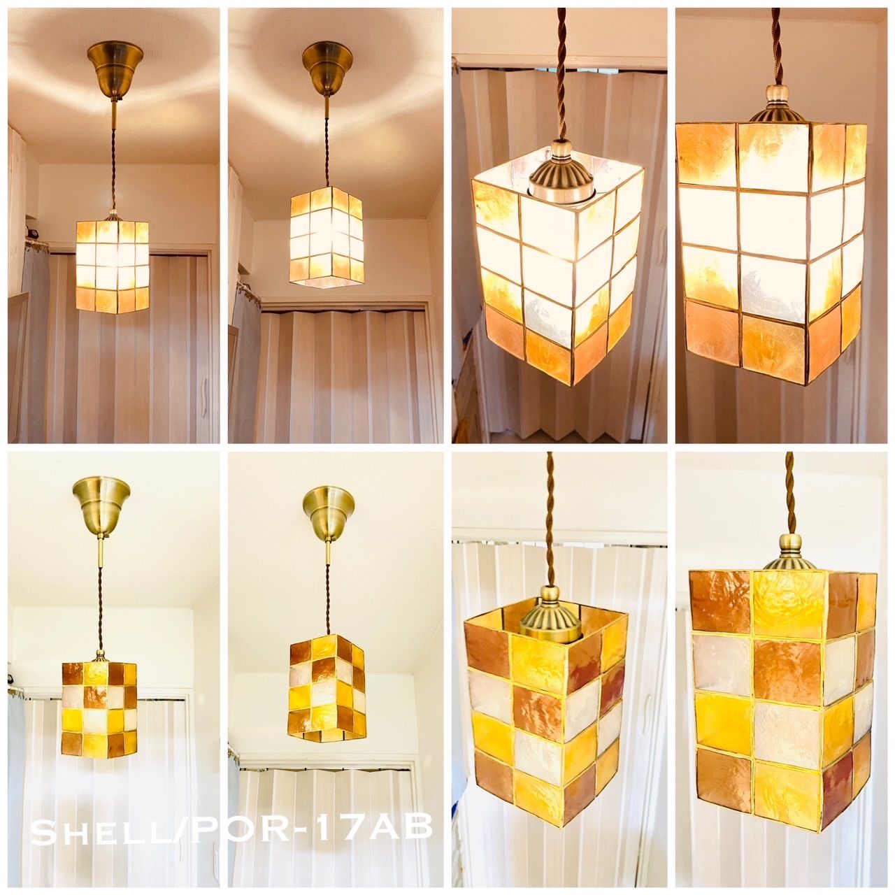 古道具ビンテージ品◾️天然貝シェル シェード 天井照明 ペンダントライト 古道具ビンテージ品◾️天然貝シェル シェード 天井照明