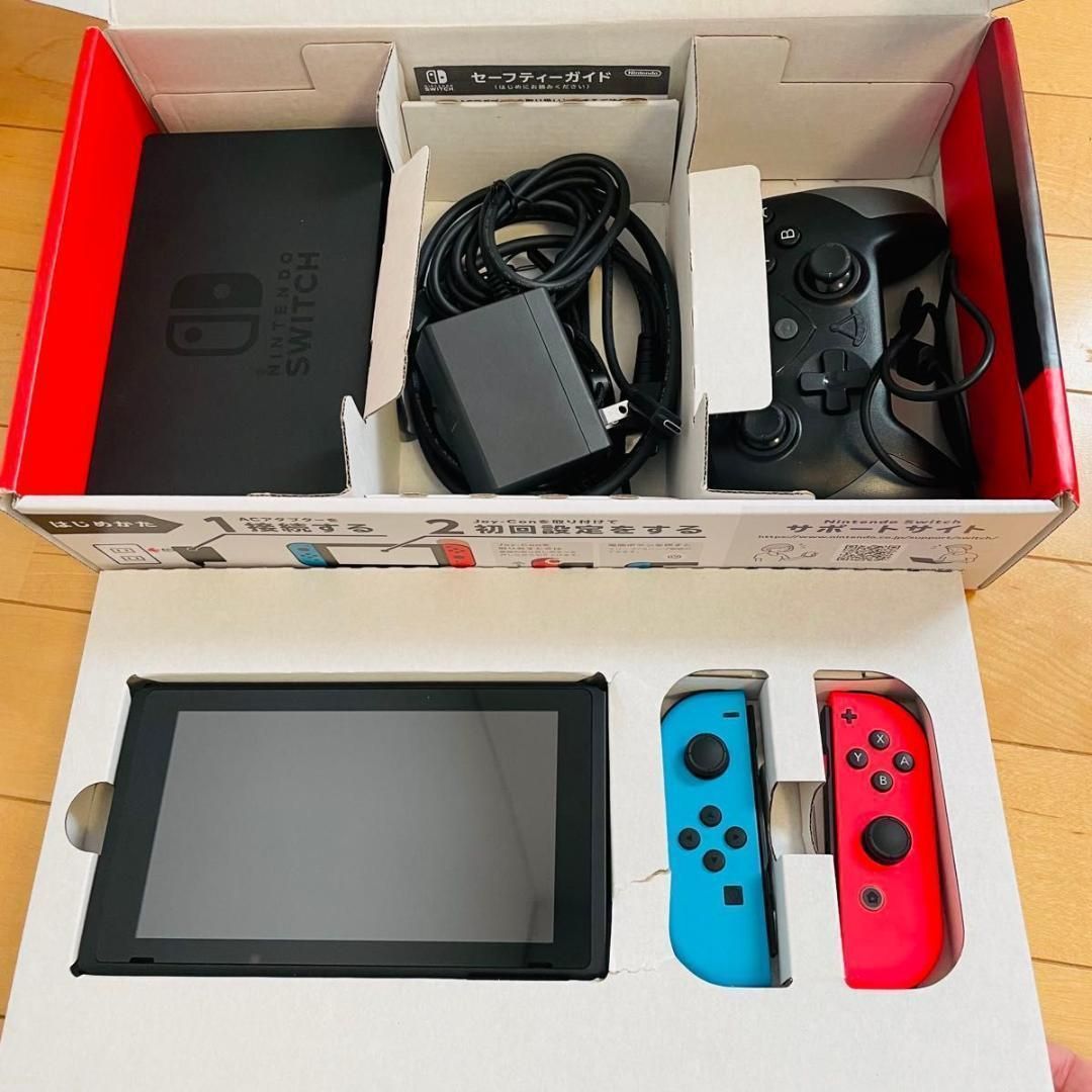 【美品】Nintendo Switch 本体 HAC-001 プロコン付き Nintendo Switch グレー HAC-001 プロコンのおまけ付き Amazon