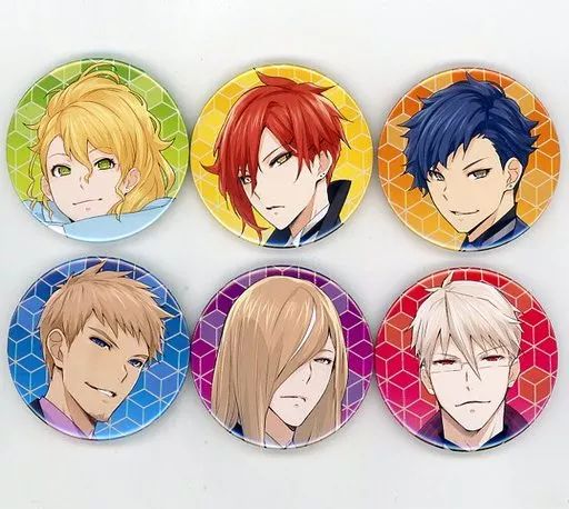 アニメキャラクター ピンズ・缶バッジセット 中古】バッジ・ピンズ(キャラクター) [単品] 集合 缶バッジ6種