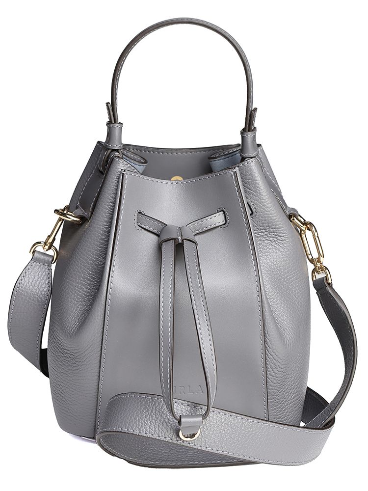 FURLA (フルラ) 2WAY レザー バケットハンドバッグ FRLWB00353 ブランド レディース バッグ 鞄 (グレー)