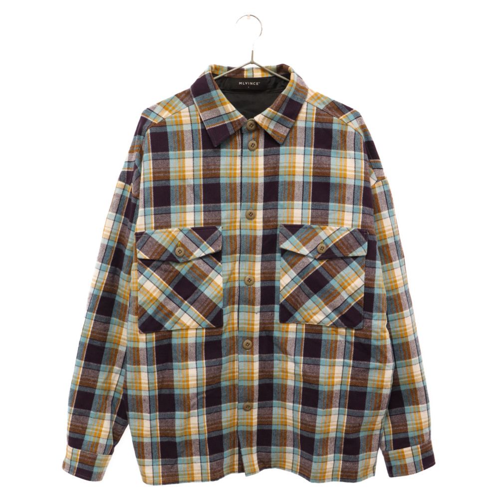 楽天市場】MLVINCE(メルヴィンス) サイズ:L QUILTED CHECK SHIRTS