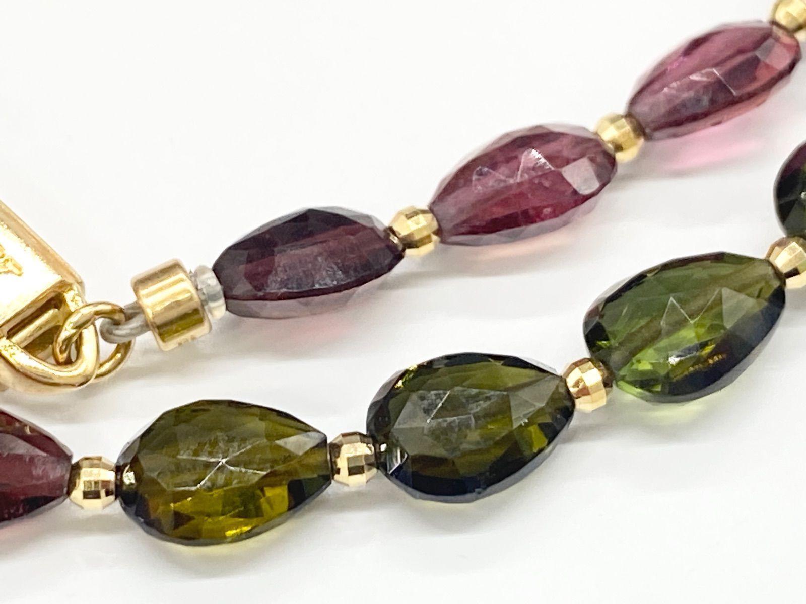 Ambroseアンブローズ K18トルマリンマルチカラーネックレス - メルカリ