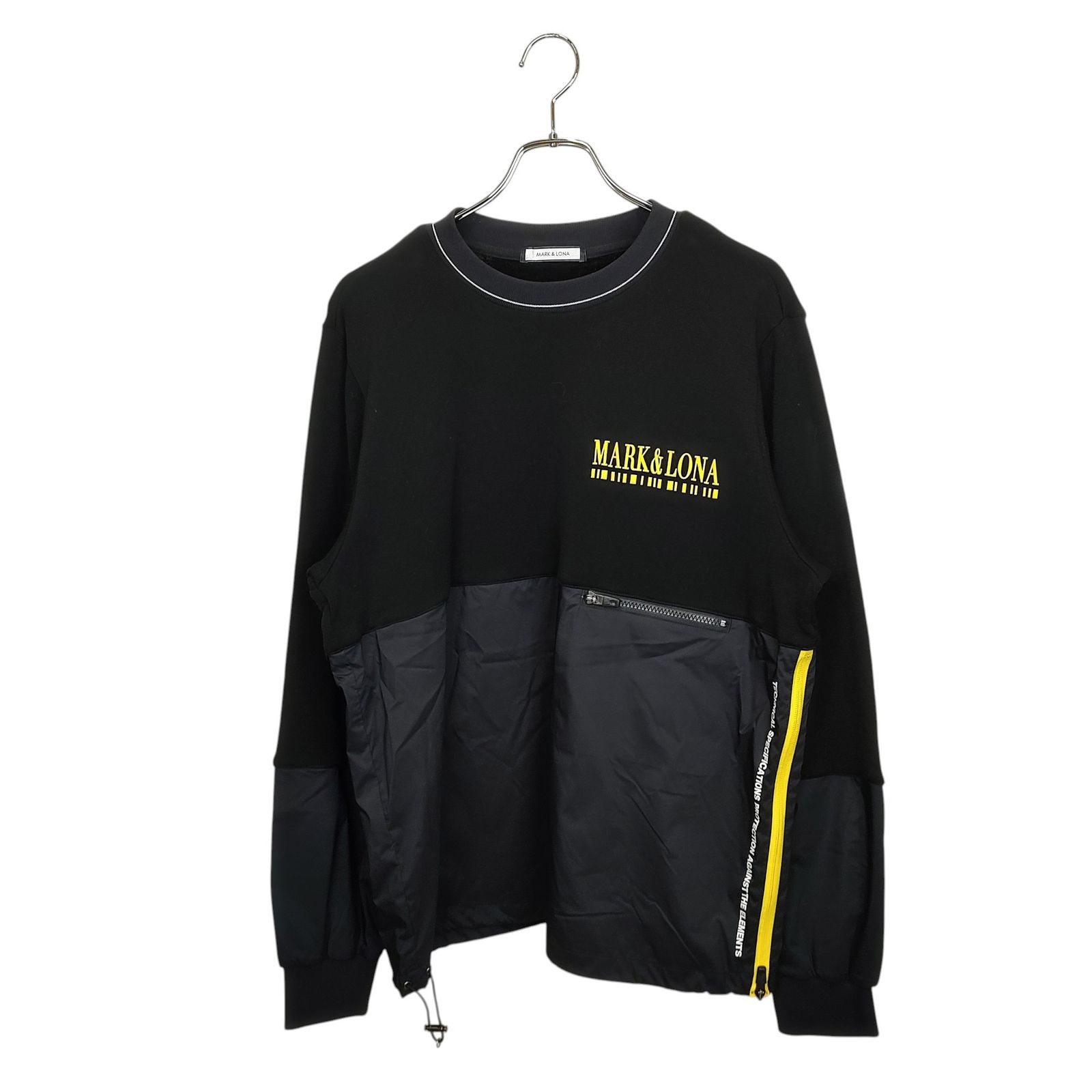 MARK＆LONA マークアンドロナ ゴルフ 22AW スニード ジャック ジャケットスウェット シャツ MCM-1C-AC50 50 ブラック