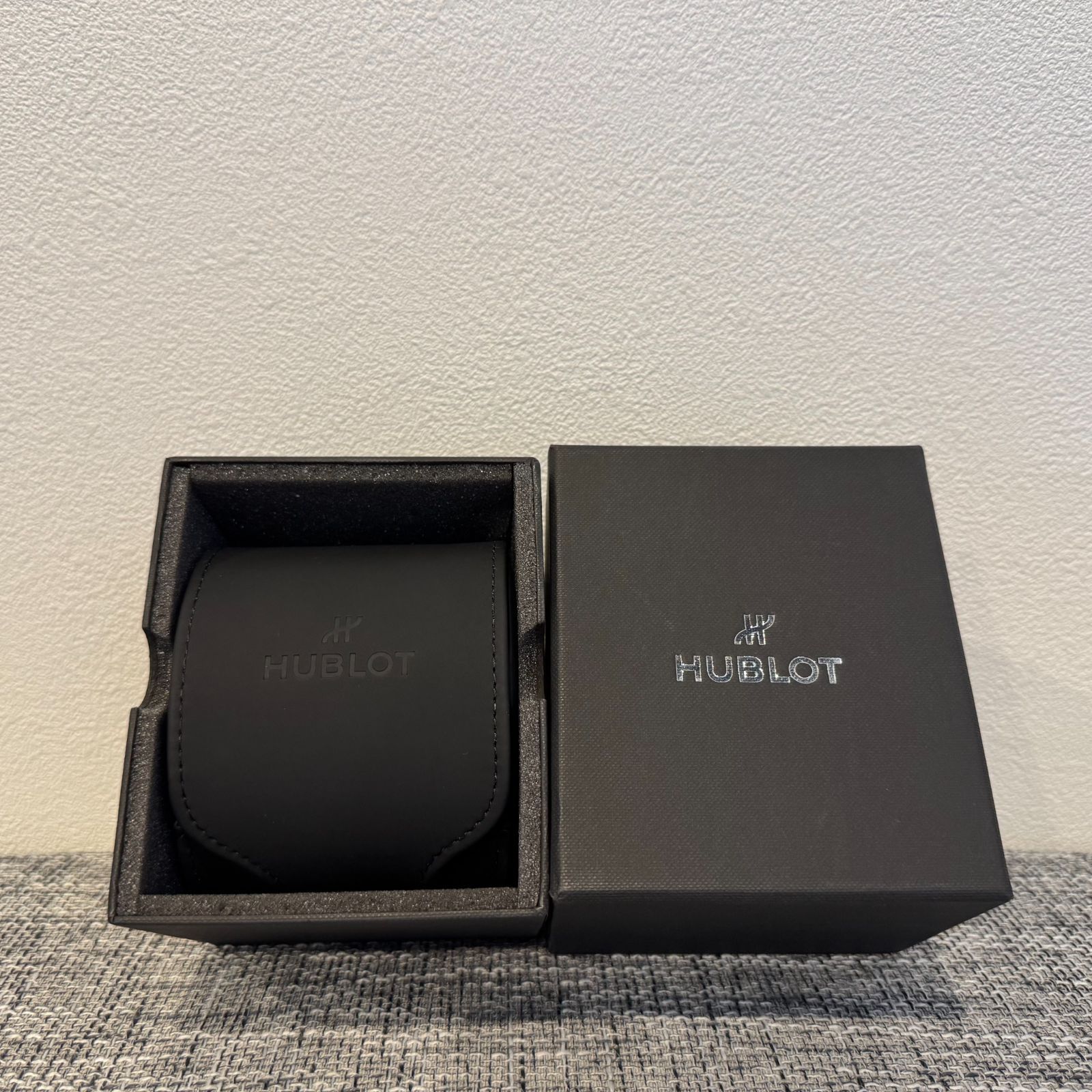 【送料込み】3個まとめ　HUBLOT 時計ケース　トラベルケース　ウォッチケース 3スロット ウォッチケース ネイビー | 時計 ケース | グローブ