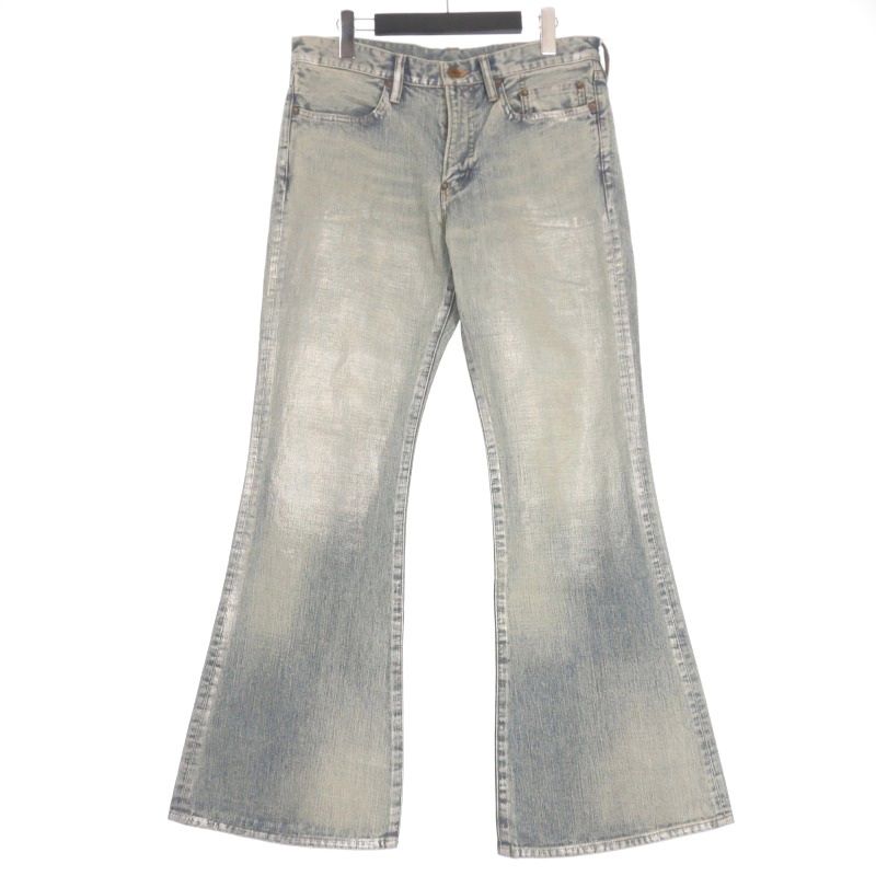 シュガーヒル SUGARHILL FOILED DENIM TROUSERS FLARED CUT フレア 