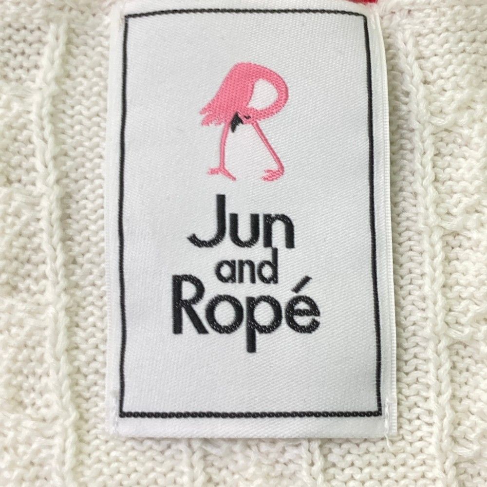 JUN & ROPE ベスト ホワイト Mサイズ 美品 ゴルフ JUN&ROPE ジュン アンド ロペ ベスト ホワイト系 サイズ：M