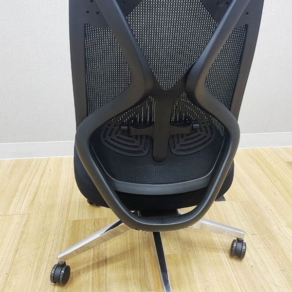 YS-1チェア メッシュ ランバーサポート付 オフィスチェア 肘無 ブラック MARWIL-DEMENAGEMENTS_CH